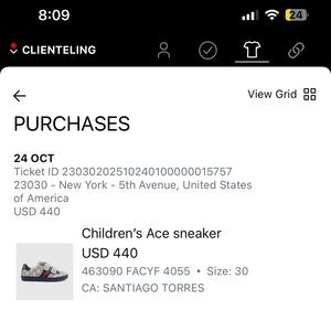 Children's Ace Sneaker - Gray and Red